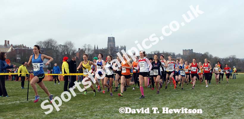 Start of the womens Durham Cathedral Relays. Photo: David T. Hewitson/Sports for All Pics